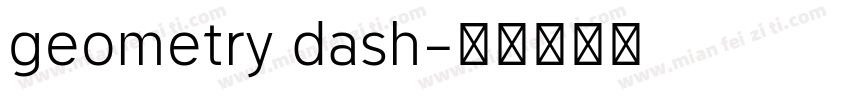 geometry dash字体转换